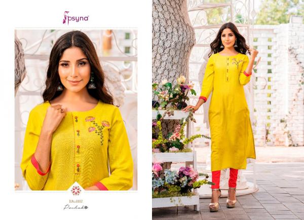 Psyna-Poshak-6 Rayon Stiched Colorful Kurtis For Summer